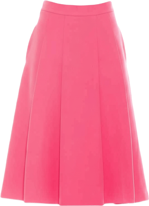 Women's Illia Pleated Midi Skirt With Waistband