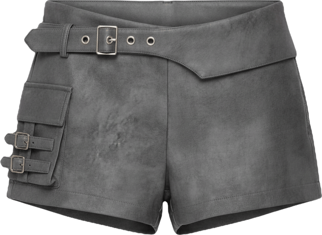 Women's Houston Faux Leather Cargo Shorts