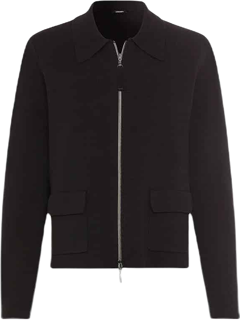 Women's Collared Zip Front Cardigan