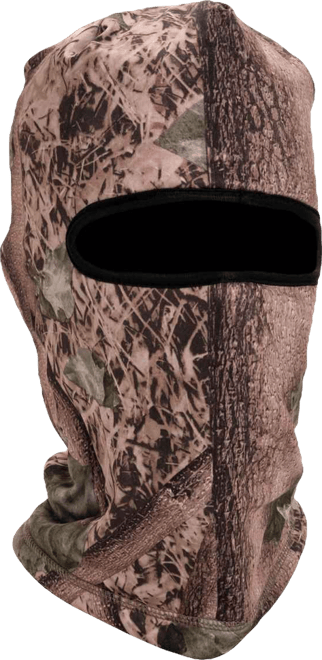 Men's Unisex Reversible Fleece 1-Hole Mask, Grey/Orange, One Size