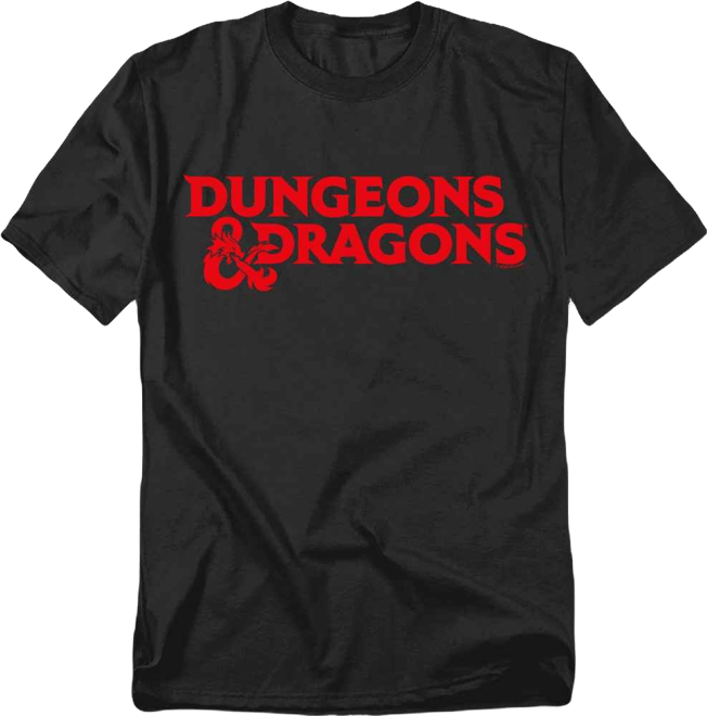 Logovision Men's Dungeons Dragons Full Logo T-Shirt