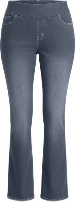 Women's Within Flex-Fit Pull-On Bootcut Gap-Free Stretch Denim Jeans