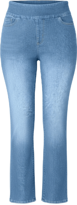 Women's Within Flex-Fit Pull-On Bootcut Gap-Free Stretch Denim Jeans