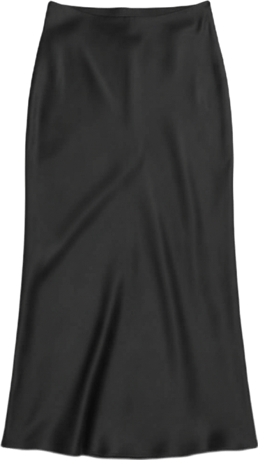 Women's Satin Midi Skirt Slip.
