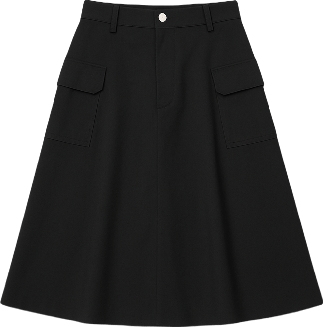 Women's Avery Cargo Midi Skirt with Belt Loops