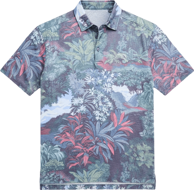 Men's Geneva Jungle Printed Polo Shirt