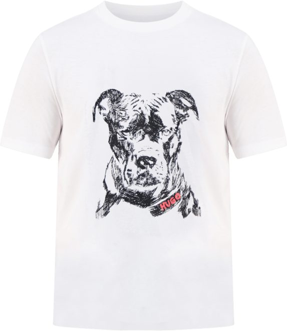 Men's Dubrox Short-Sleeve Dog Graphic Crewneck T-Shirt