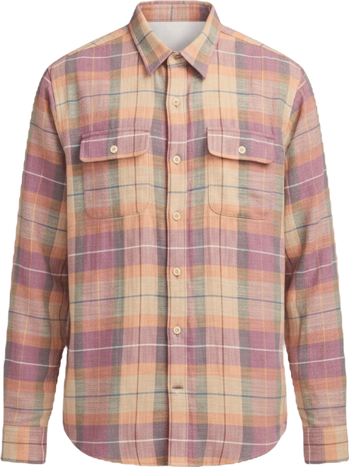 Men's Big Slub Plaid Shirt