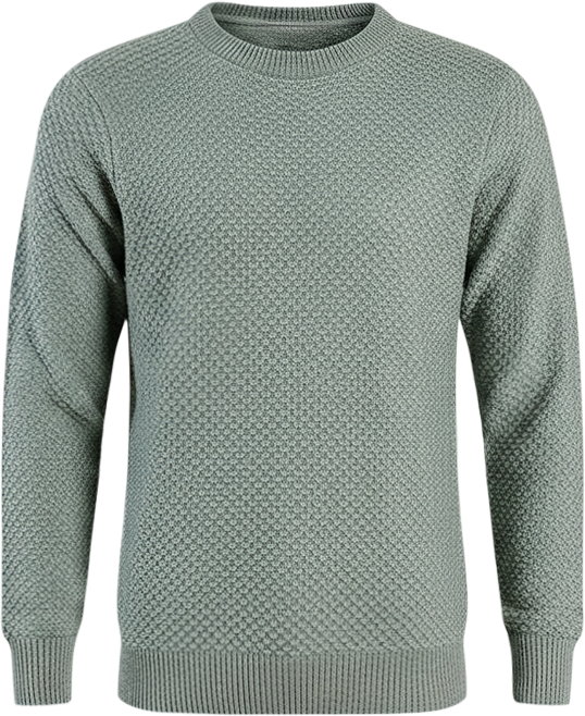 Men's Geo-Jacquard Knit Pullover Sweater