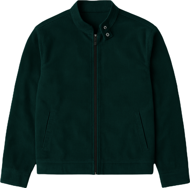 Men's Emerald Green Corduroy Rider Jacket