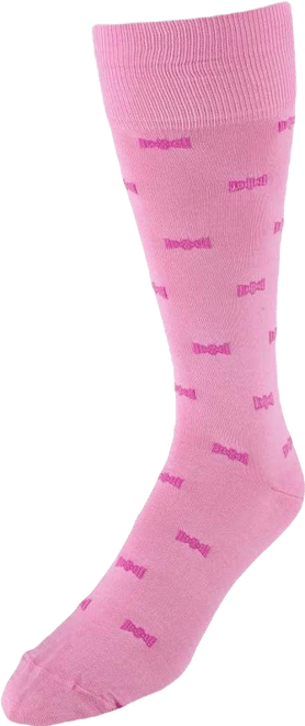 Men's Dapper Bow Tie Novelty Mid Calf Mercerized Cotton Socks (1 Pair)