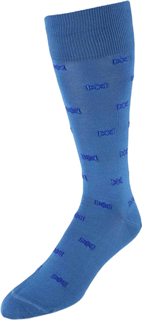 Men's Dapper Bow Tie Novelty Mid Calf Mercerized Cotton Socks (1 Pair)