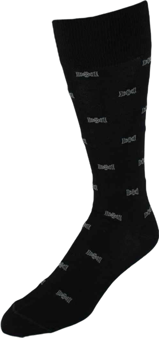 Men's Dapper Bow Tie Novelty Mid Calf Mercerized Cotton Socks (1 Pair)