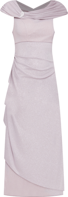 Women's Glittered Ruched Gown