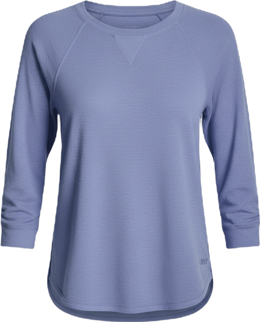 Women's Mini Slub Waffle Three Quarter Sleeve T-Shirt