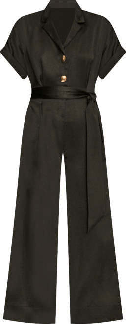 Women's Satin Wide Leg Jumpsuit