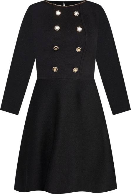 Juniors' 3/4-Sleeve Crewneck Sweater Dress