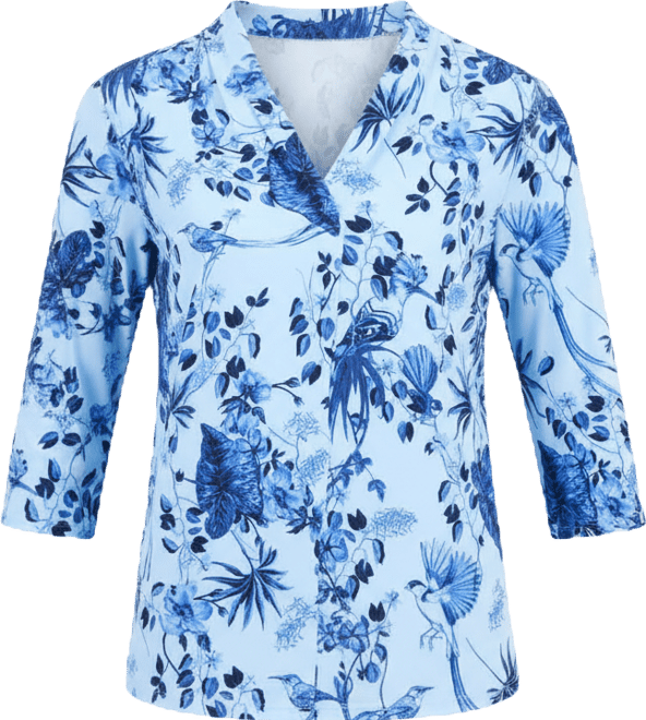 Petite Trop Ity Floral Print Top, Macy's Exclusive