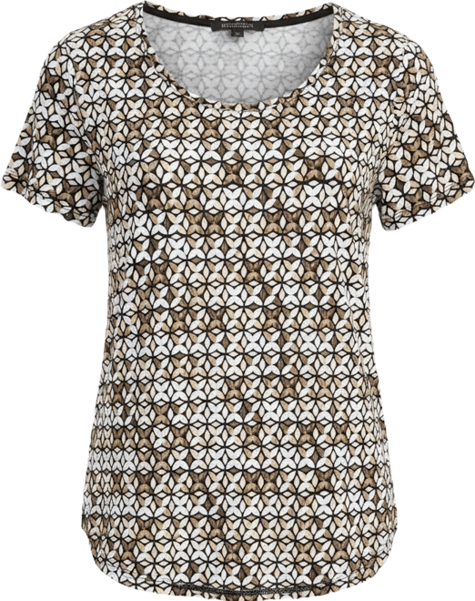 Petite Printed Scoop Neck Top, Macy's Exclusive