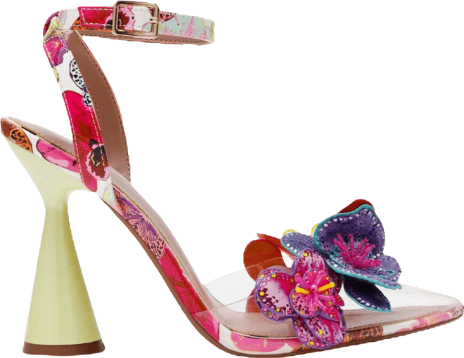 Women's Chelsie Butterfly Floral Ankle Strap Pumps