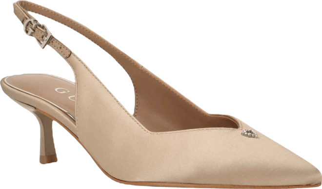 Women's Yannick Embellished Kitten Heel Slingback Pumps