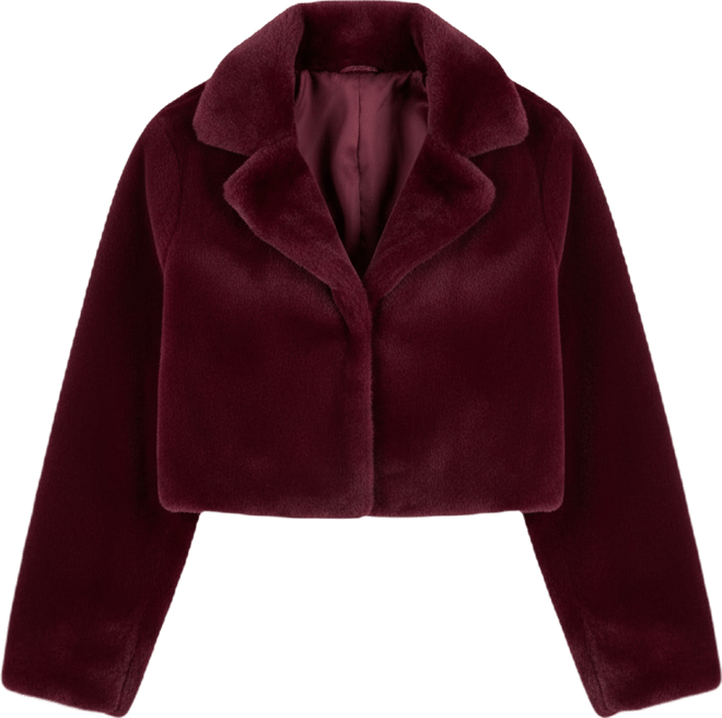 Trendy Plus Size Cropped Faux-Fur Jacket