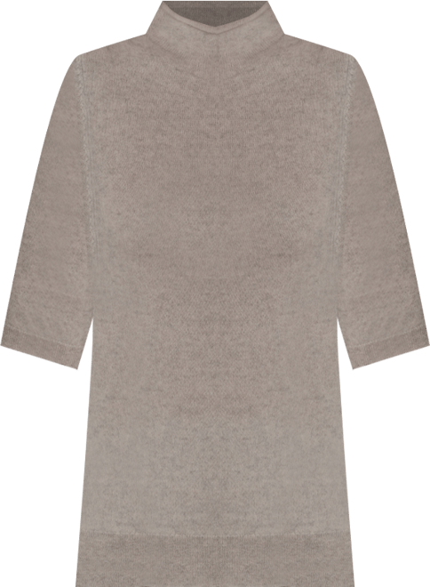 Women's Short-Sleeve Mock Neck Sweater