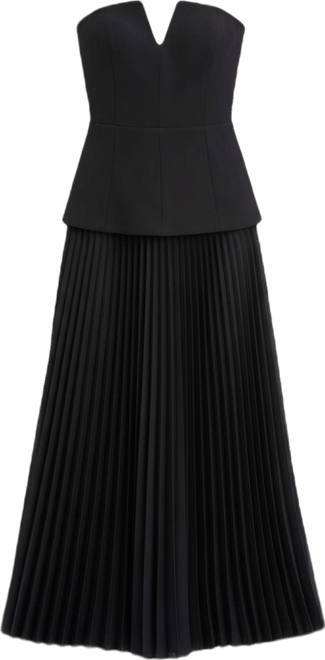 Women's Novalee Mixed-Media Strapless Dress