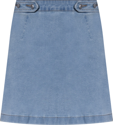 Women's Button Waist Mini Skirt