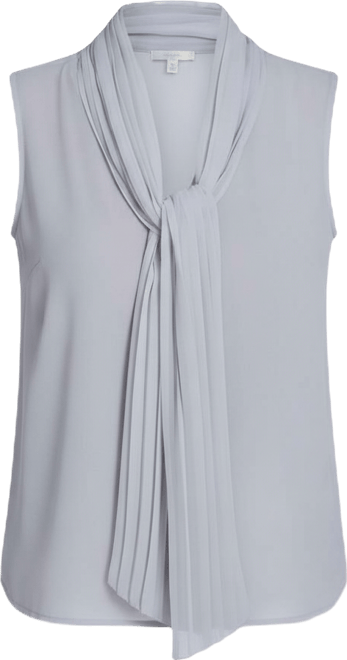 Women's Sleeveless Chiffon V-Neck Top