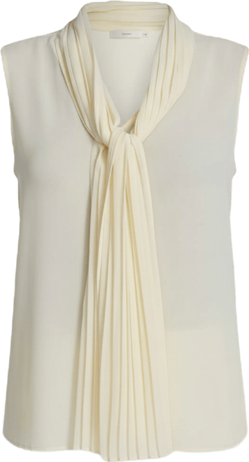 Women's Sleeveless Chiffon V-Neck Top