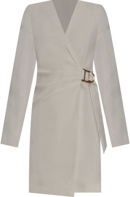 Women's V-Neck Long-Sleeve Wrap Dress