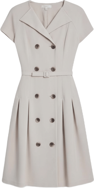 Women's Crepe V-Neck Blazer Dress