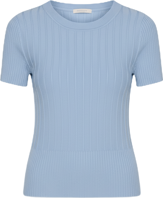 Women's Ribbed Short-Sleeve Sweater