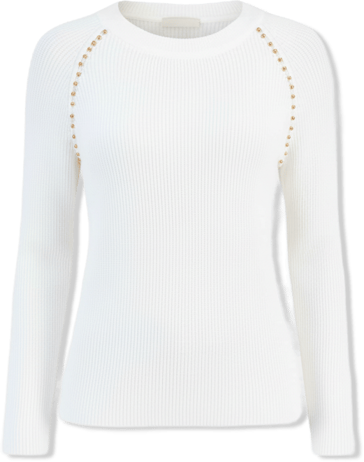 Women's Studded Crewneck Sweater