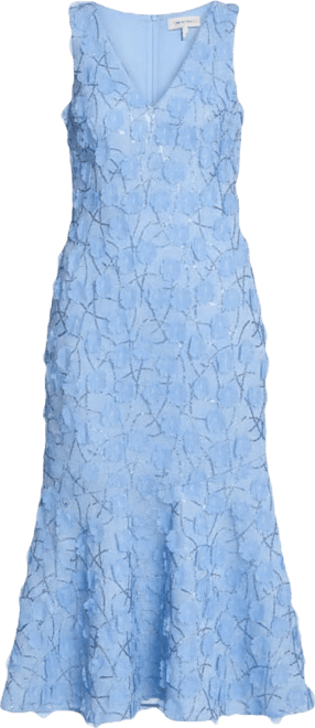 Women's V-Neck Midi Dress