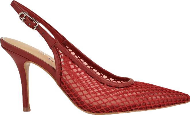 Women's Pandy Mesh Pointed Toe Slingback Stiletto Pumps