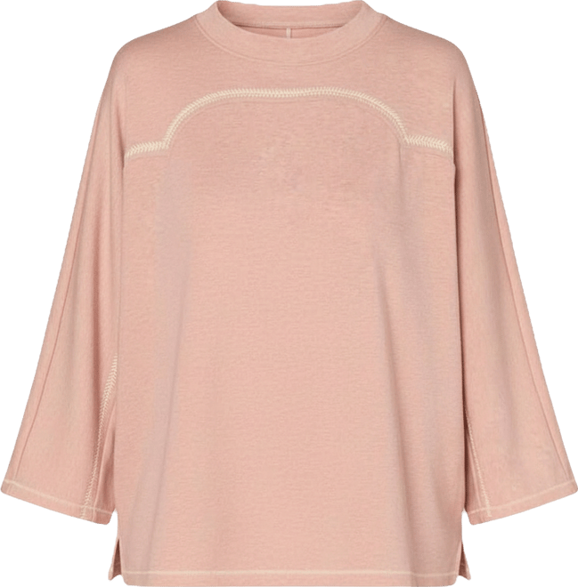 Petite 3/4-Sleeve Crewneck Knit Top