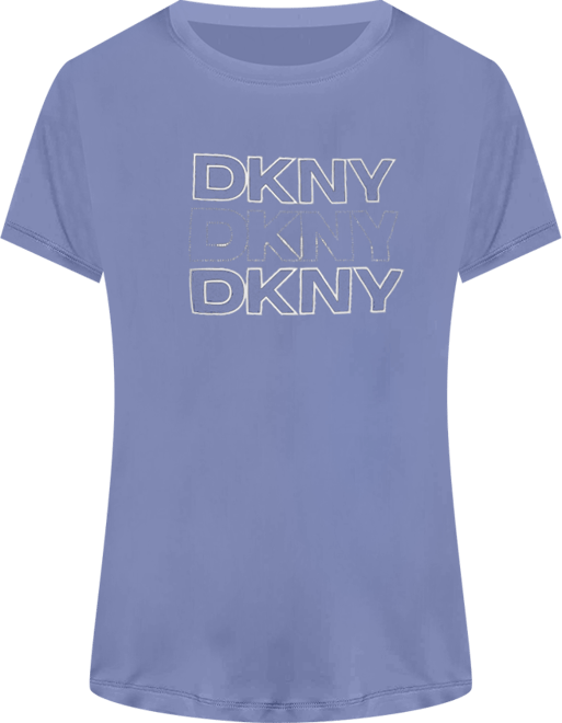 Women's Triple Rhinestone Foil Logo Crewneck Baby T-Shirt