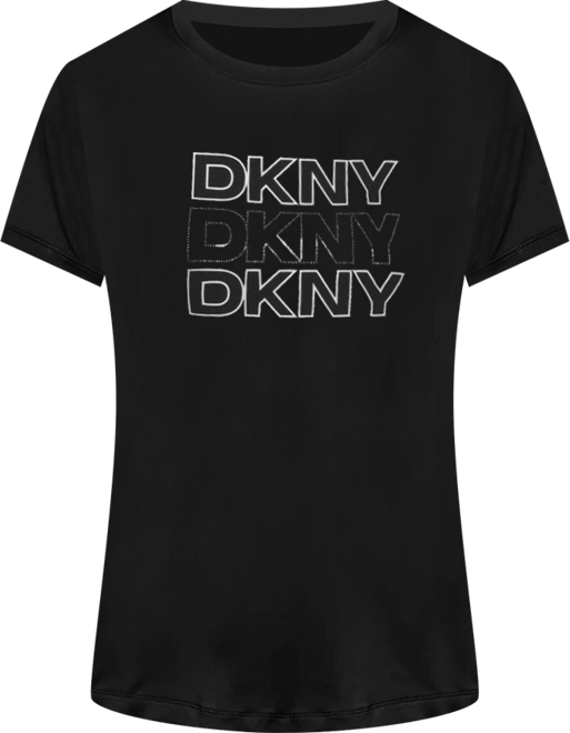 Women's Triple Rhinestone Foil Logo Crewneck Baby T-Shirt