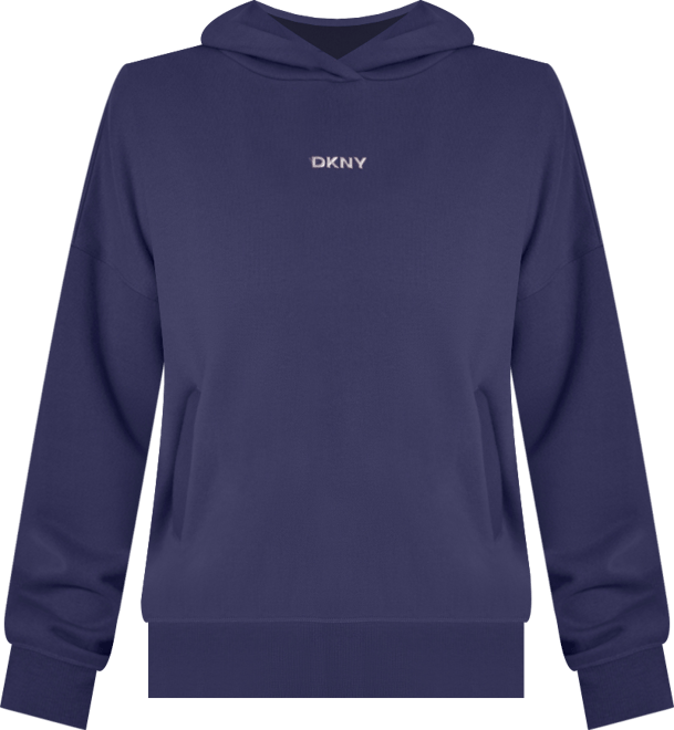 Women's Metallic Bubble Logo Drop Shoulder Pull-On Hoodie