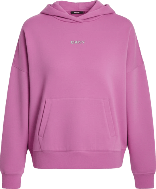 Women's Metallic Bubble Logo Drop Shoulder Pull-On Hoodie