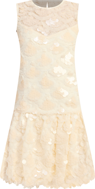 Women's Emryn Crewneck Sleeveless Bubble Hem Shift Mini Dress