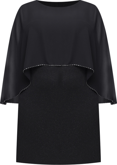 Plus Size Crewneck Sheath Dress