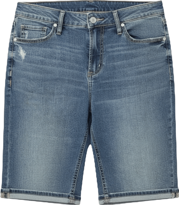 Plus Size Suki Mid Rise Curvy Fit Bermuda Shorts