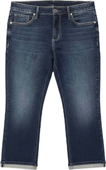 Plus Size Suki Mid Rise Curvy Fit Capri Jeans