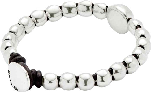 Classic Silver Bead Strand Bracelet