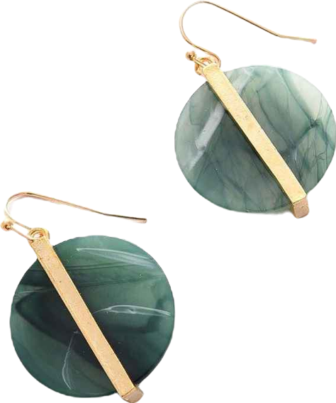 Women's Textured Circular Drop Earrings