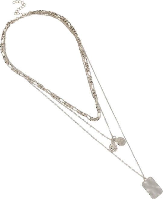 Women's The Dented Charm Multi-Layer Necklace