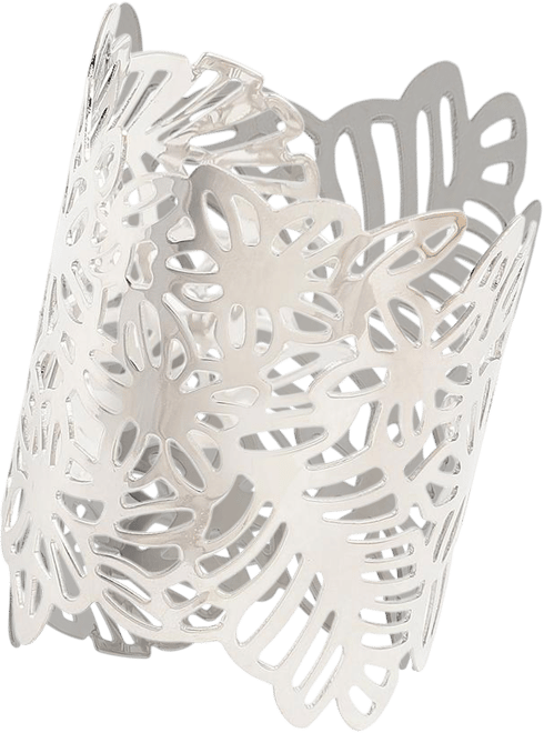 Women's Gold Floral Filigree Cuff Bracelet